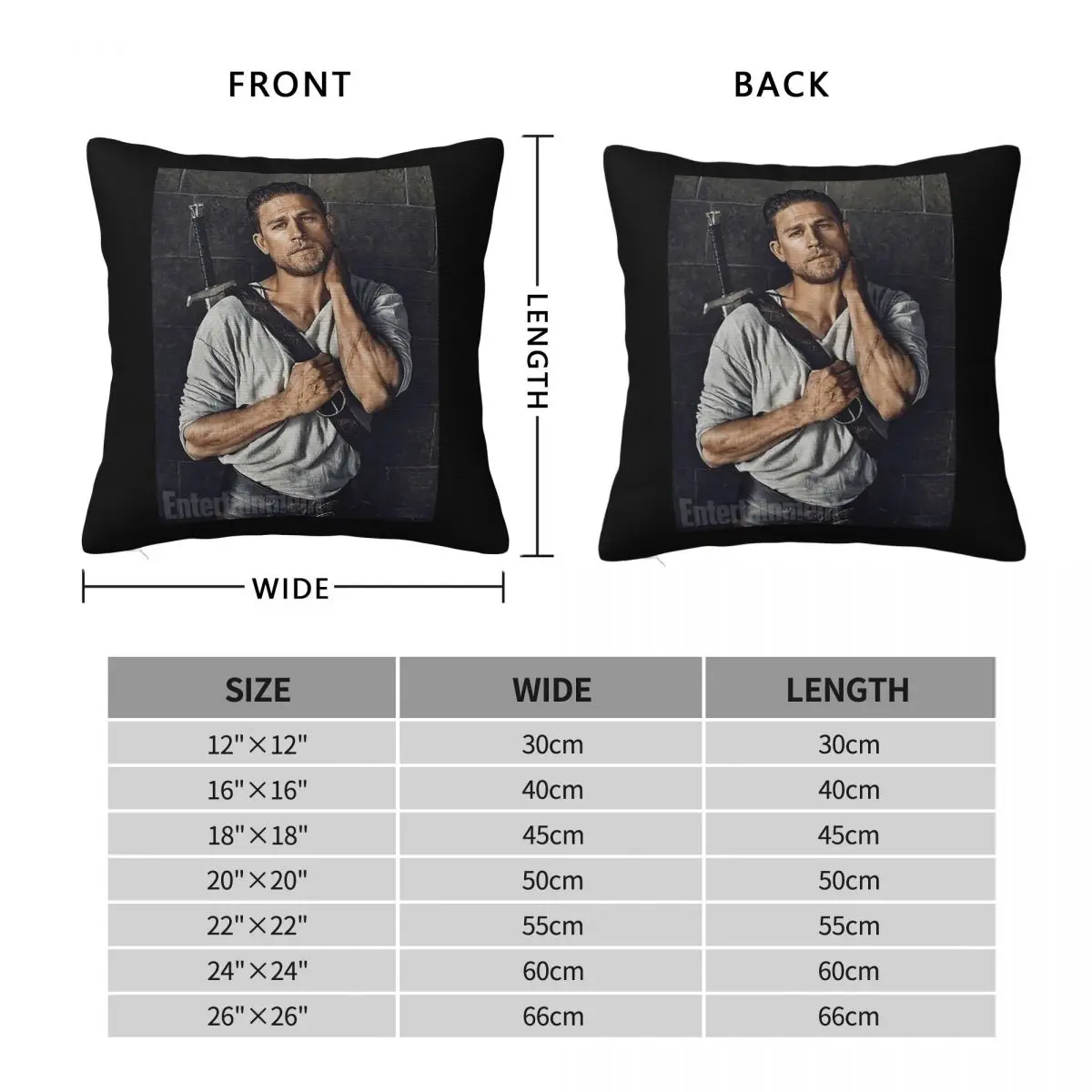 تشارلي هونام كينغ آرثر المخدة البوليستر الكتان المخملية الإبداعية البريدي ديكور كيس وسادة غطاء وسادة السيارة