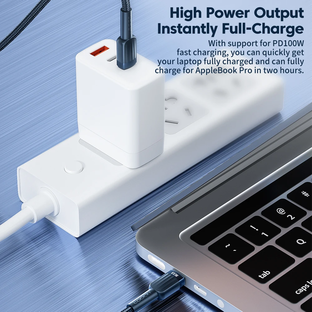 Toocki Type C To Type C Cable PD100W 60W USB C Cable For Xiaomi 12 Poco Realme Samsung 5A Fast Charger Type C For Macbook Laptop image 2