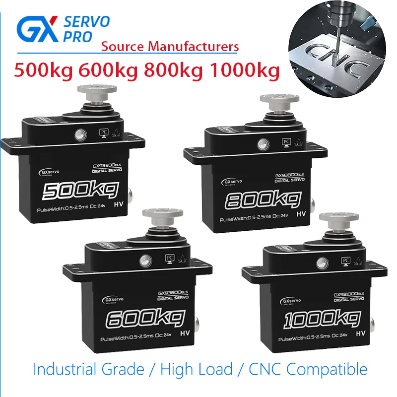 

GXservo 500kg 600kg 800kg 1000kg Heavy-duty Brushless Digital Servo For Heavy Industrial Equipment,Robot arm etc
