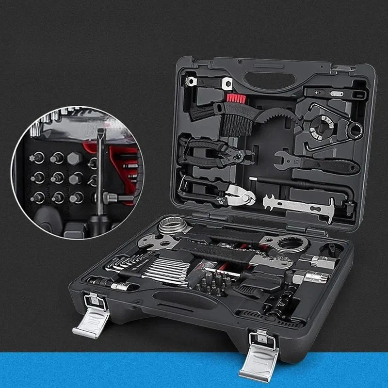 for YC-799 Bicycle Repair Tool Kit Carbon Fiber Torque Wrench Portable Set for Car Bike Maintenance