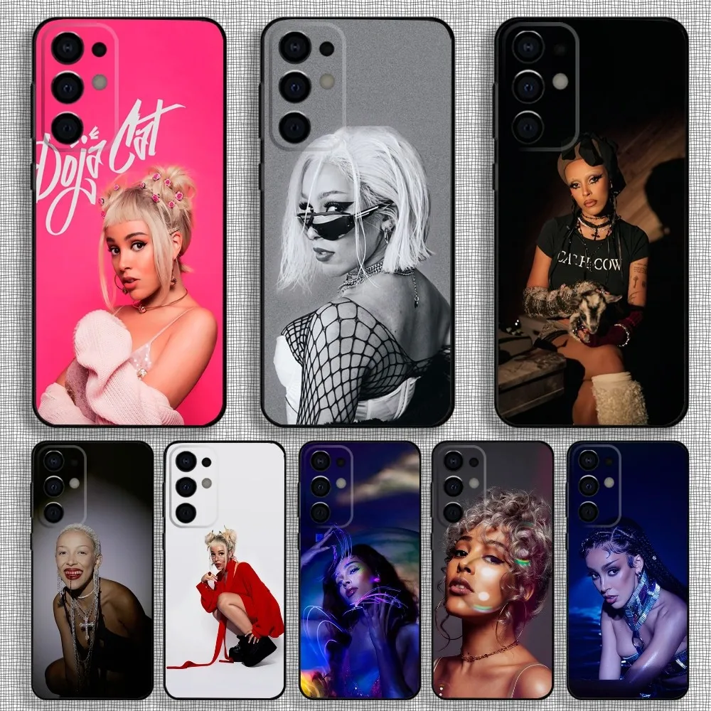 Singer D-Doja Cat Phone Case For Samsung S24,S21,S22,S23,S30,Ultra,S20,Plus,Fe,Lite,Note,10,9,5G Black Soft Cover