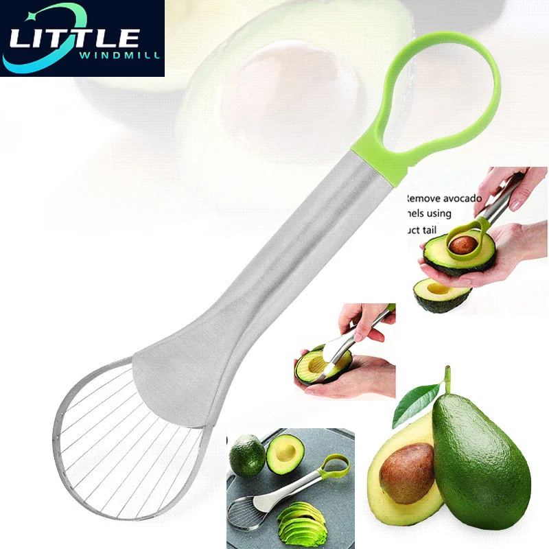 

Stainless Steel Avocado Cutter Slicer Peeler Knife Pitaya Kiwi Kitchen Gadget Accessorie Fruit Vegetable Tools