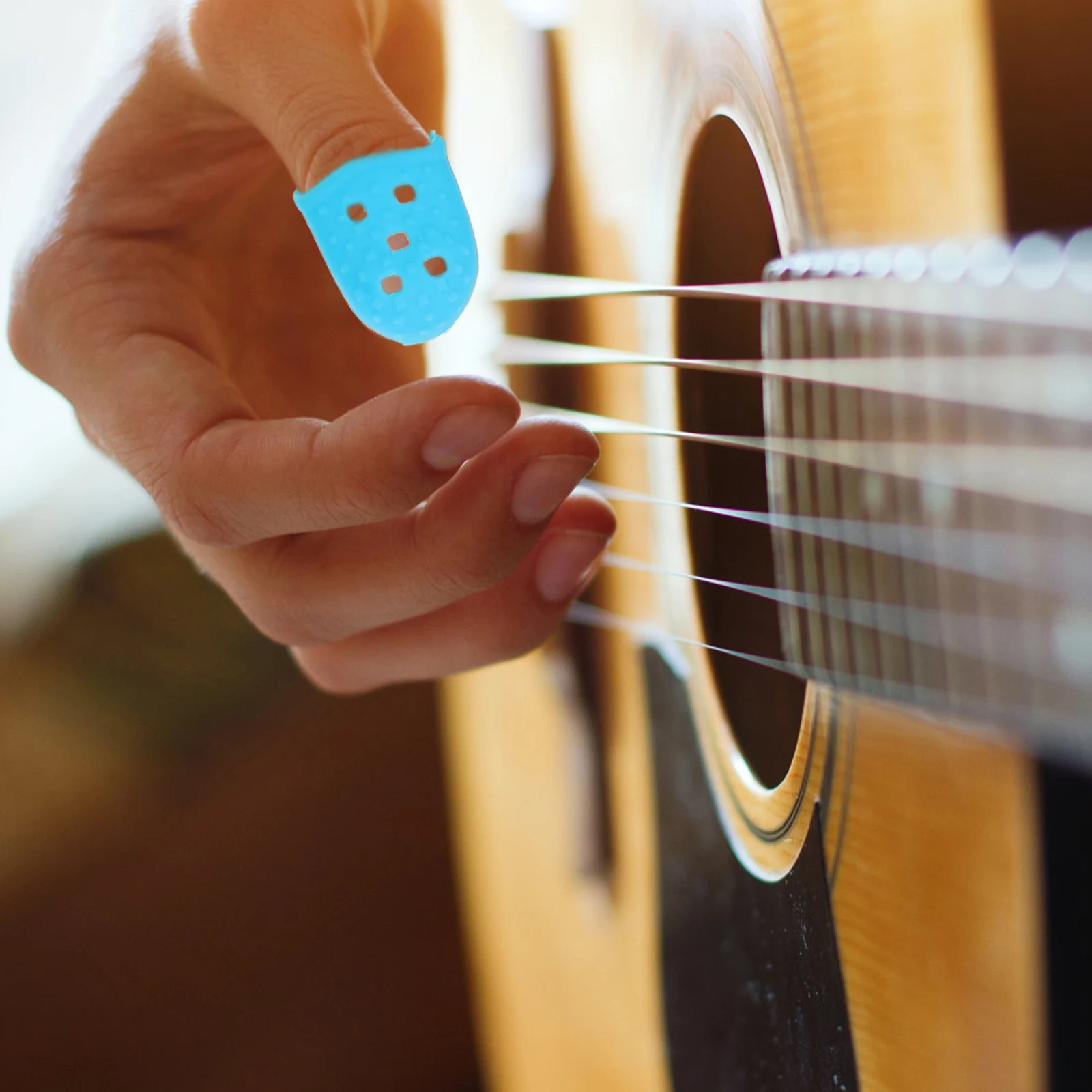 

25 Pcs Guitar Finger Protective Cover Tips Nail Protectors for Fingers Glass Guards Playing Caps Silica Gel Silicone Sleeves