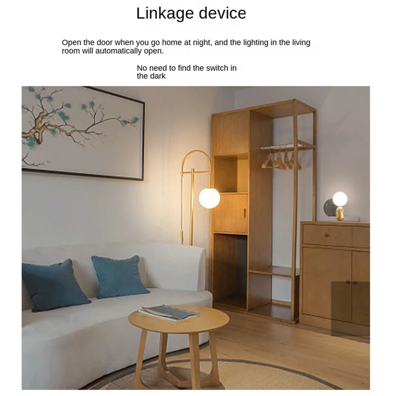 ABKQ-Zigbee 도어 자기 센서 Tuya Smart TUAY 창문 개방형 홈 알림 도난 방지 유도 경보