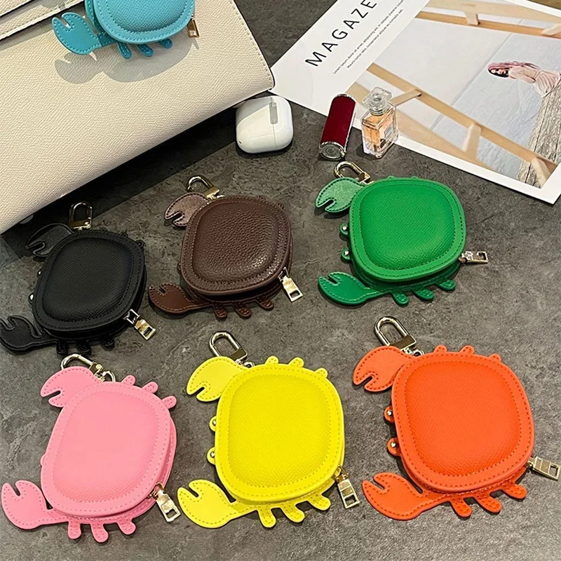 Small Crab Coin Purse New Design Bag Pendant Fit Earphone Multicolor Bag Keychain Lipstick Bag Valentine's Day Gifts For Couples