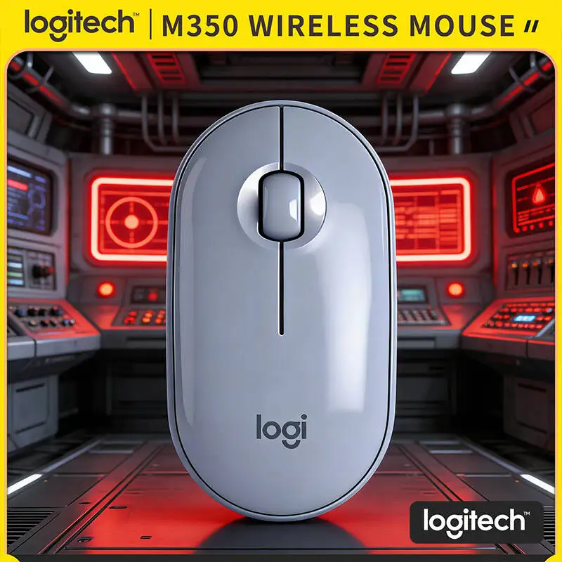 

Беспроводная бесшумная мышь Logitech M350 — на 90% меньше шума при нажатии, из переработанного пластика, радиус действия 10 м, 1000 DPI, незаменимый аксессуар для экологичного офиса