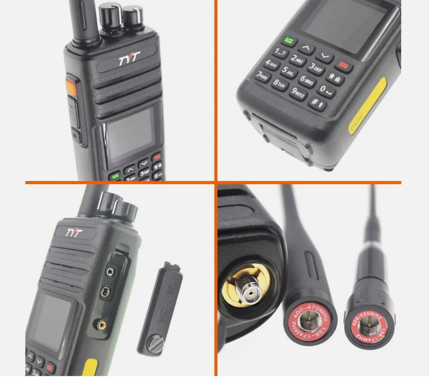 TYT TH-UV8200 Walkie Talkie Dual Band 10W Impermeabile IP67 Radio Amatoriale