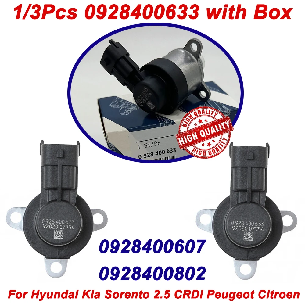 

1/3pcs 0928400633 33100-4A400 Fuel Pressure Regulator Control Valve For Hyundai H-1 KIA Sorento 2.5 CRDi 0928400607 0928400802