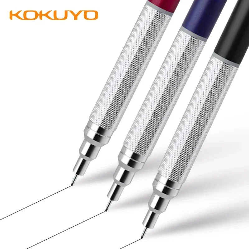 1pcs Japan KOKUYO Mechanical Pencil with Metal Rod Holding Pen 0.5mm WSG-PS305C Drawing Activity Pencil School Supplies