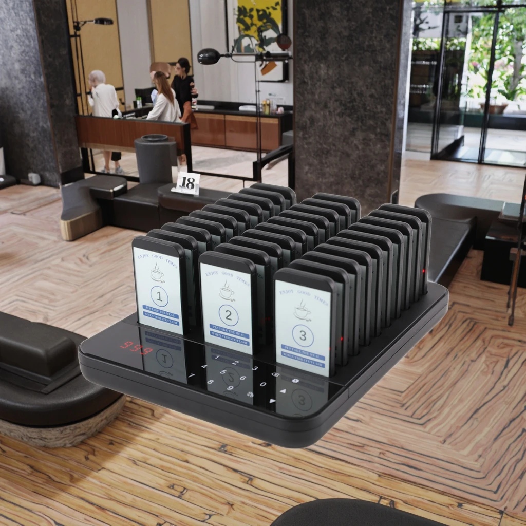 

Hot Sale 433MHz Restaurant Customer Pager Device Factory Direct Vibrated Wireless Calling System for Hotels Clinics