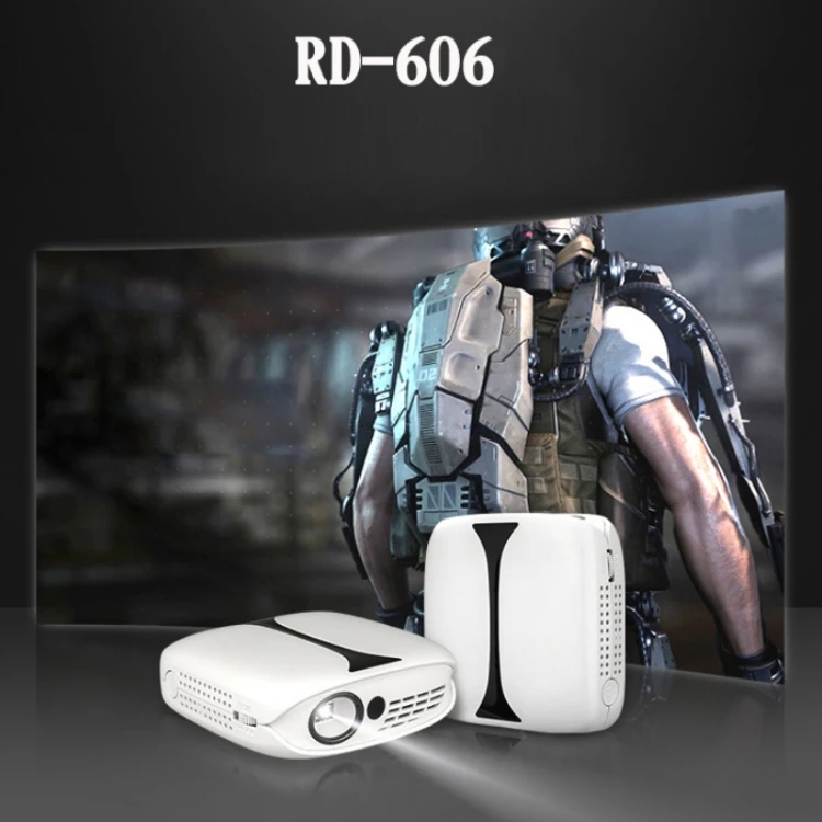 New Arrival LEJIADA RD-606 854x480P DLP Home Intelligent WiFi Version Mini Portable Projector