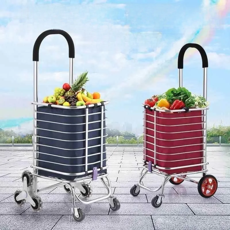 portable-aluminum-alloy-shopping-cart-hand-pushable-vegetable-buying-car-stair-climbing-small-pulling-wagon-convenient-home-use