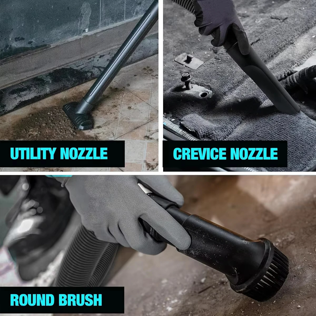 For DeWalt/Milwaukee Battery Cordless Wet Dry Vacuum Cleaner Industrial High Power Shop Vacuum 3in1 Dry Wet Blow Dust Collector - view 5