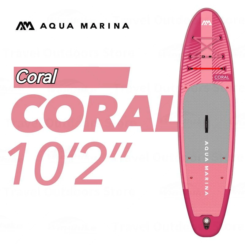 

AQUA MARINA Coral SUP Board Ultralight Inflatable Sapboard Bearing 130kg Stand Up Paddle Board Yoga Board Surfboard Water Sports