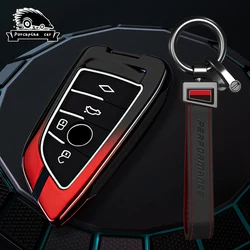 New Alloy Car Key Case Cover For BMW 2 3 4 5 Series i4 6GT X1 X3 X5 X6 F46 G20 G22 G30 G32 G42 G11 G12 F48 G01 F15 F85 G26 F86