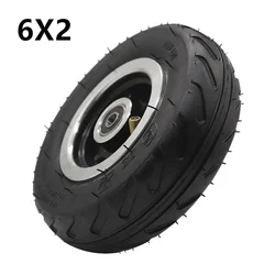 High Quality Electric Scooter Wheels 6x2 Wheels Solid Tires Metal Axles Trolley Wheels