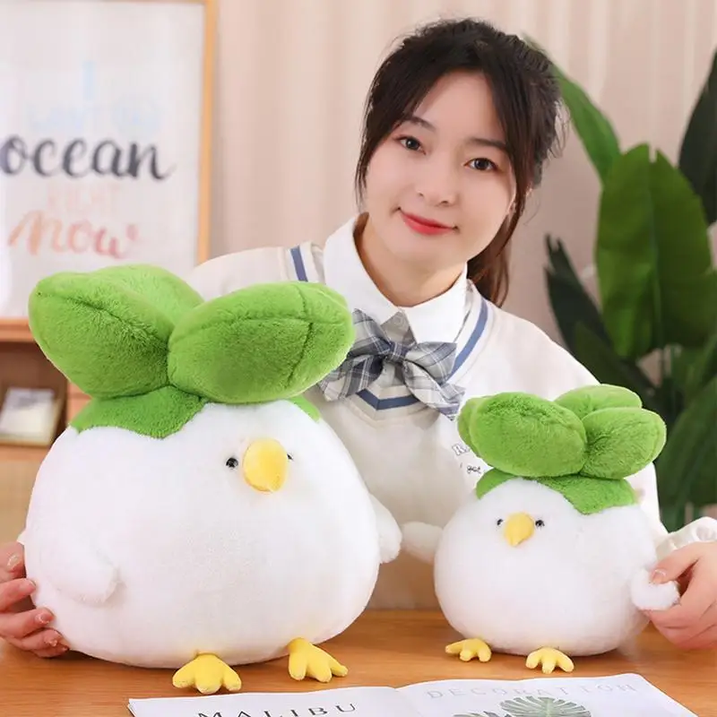 Cabbage Plush Toy Soft Stuffed Plush Toys Bird Face Design Soft Stuffed Plush Toys Cabbage Dolls For Girls Anime Plushies Toy