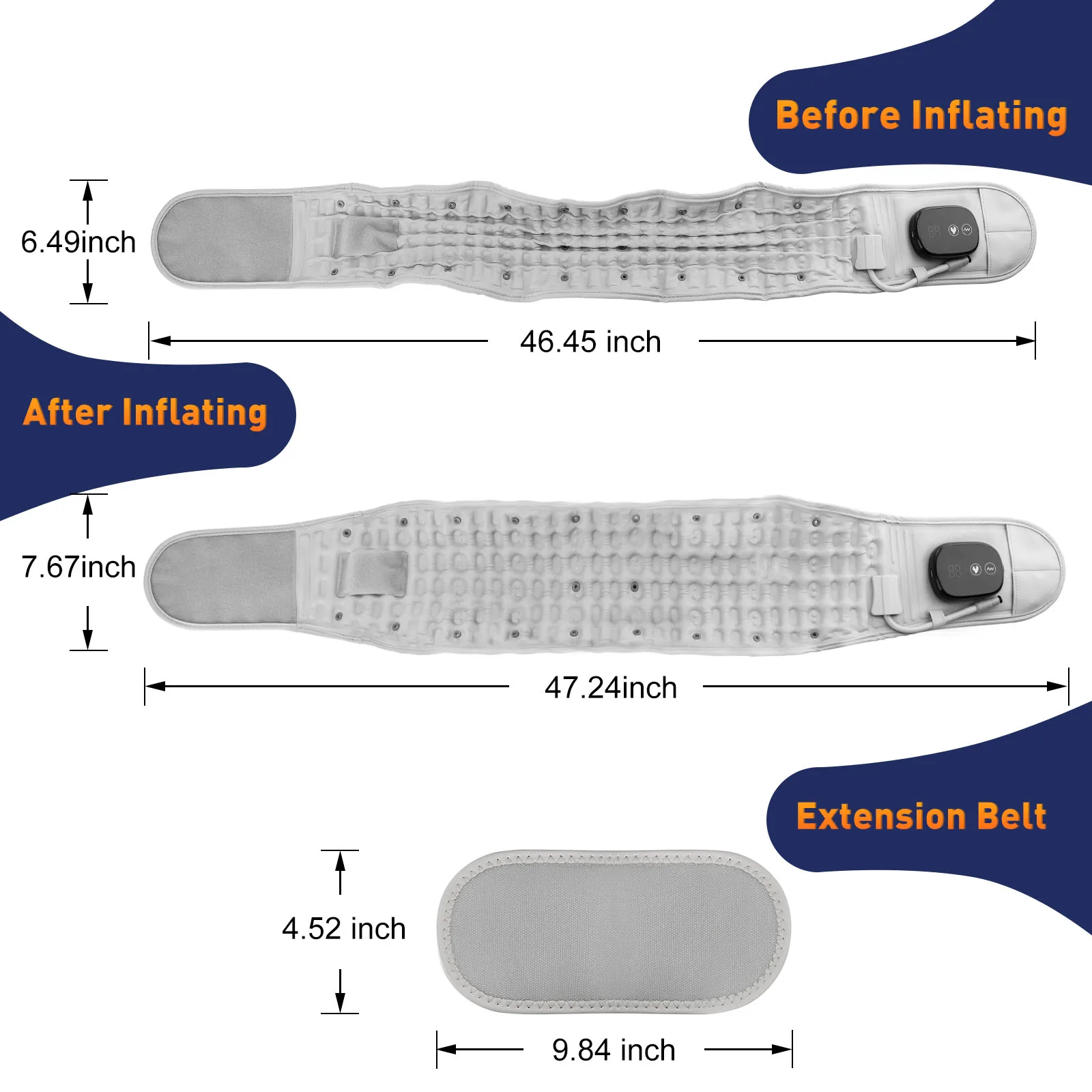 Lumbar Traction Belt Decompression Lumbar Support Belt Waist Air Traction Brace Spinal Back Pain Release Relief Belt Health Care