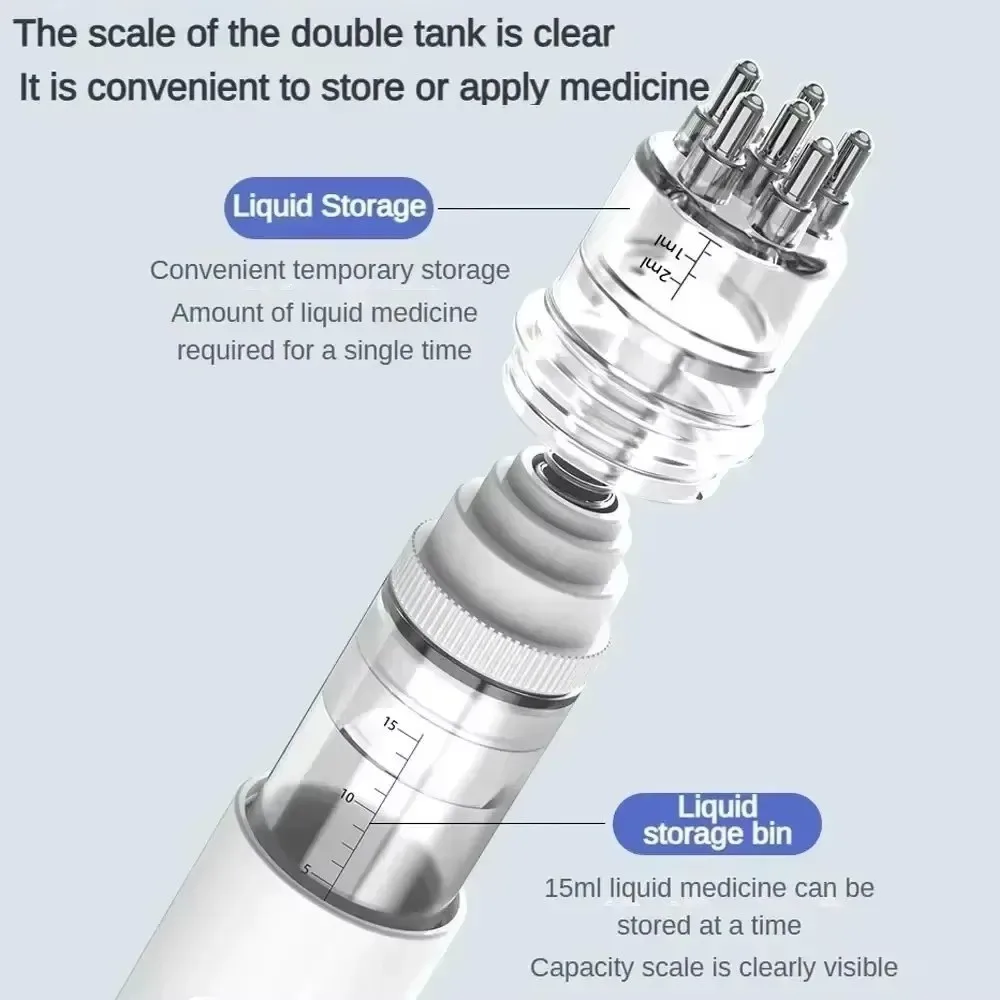 Care Tool Portable Scalp Applicator 15ml Capacity 2-in-1 Scalp Massager Comb Liquid Guiding Hair Oil Applicator Scalp Care