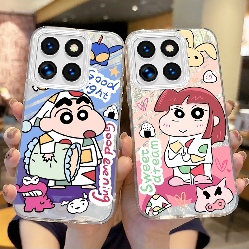 

New C-Crayon Shin-chan Couple Phone Case For Xiaomi 15 Pro Case Poco X6 X3 F6 M6 M4 Pro C75 13T 14T 11X 11 Lite Shockproof Cover