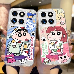 New C-Crayon Shin-chan Couple Phone Case For Xiaomi 15 Pro Case Poco X6 X3 F6 M6 M4 Pro C75 13T 14T 11X 11 Lite Shockproof Cover