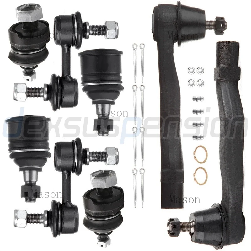 

R+ 8x FOR For 1997-2001 Honda CR-V Front Ball Joints Steering Sway Bar Tie Rod End