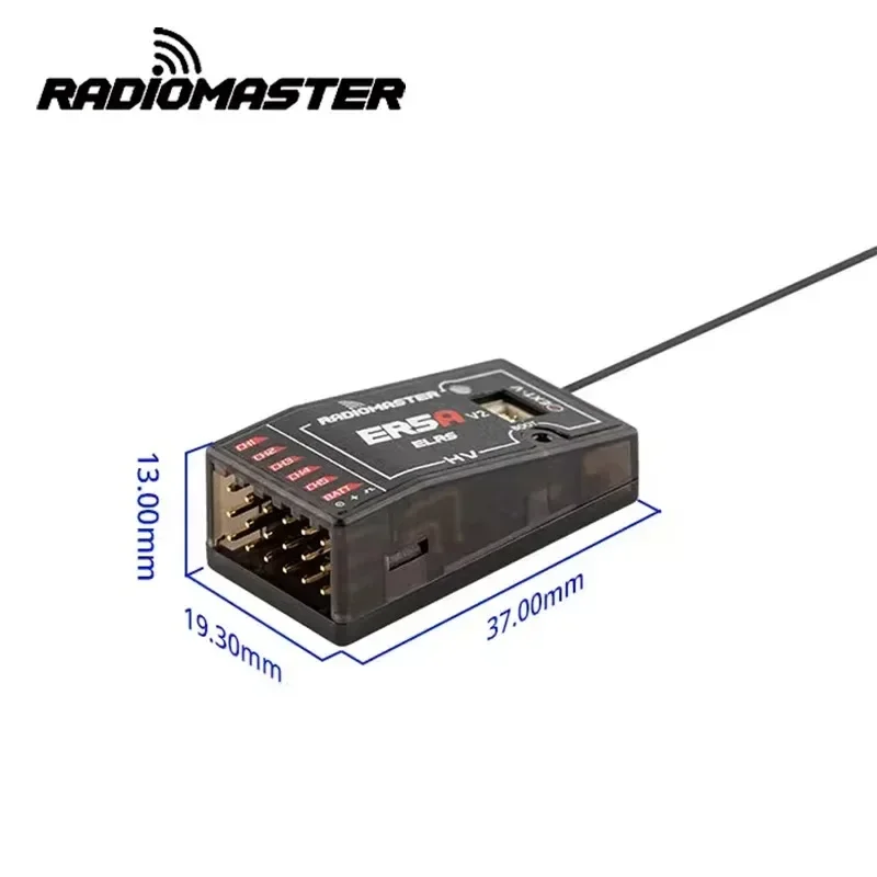 RadioMaster ER5A 5CH ELRS Receiver Built-in Voltage Sensor for FPV Drone Fixed Wing RC Airplane