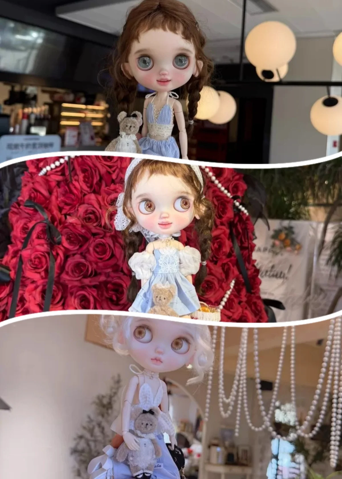 

【Clothing Only】Female Doll's Clothing Accessories Mesh Skirt Straps Suit Bubble Skirt Fit Girl Action Figure Toys For OB24 Blyth