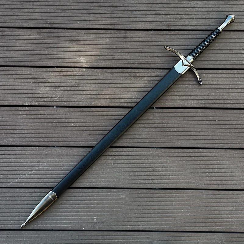 European Movie Western Sword,Stainless Steel Blade,Non-Sharp,Full Size Cosplay Props,Alloy Fitting,Home Decoration