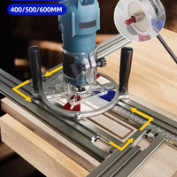 400MM/500MM/600MM edge trimming machine slot engraving guide rail adjustable auxiliary guide rail bracket woodworking backer