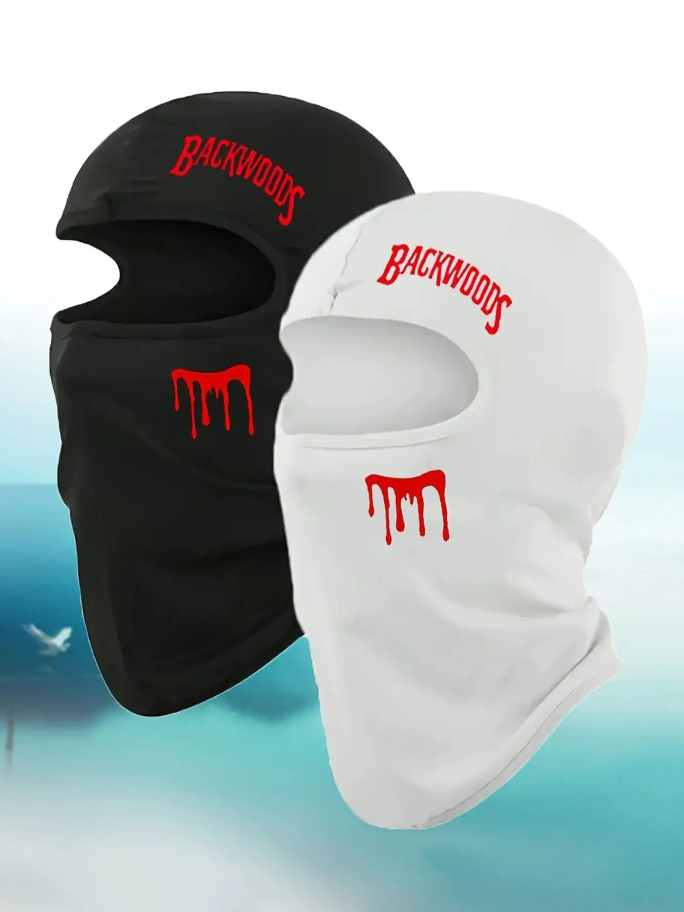 AliExpress NONE 1pc/2pcs Four season universal Unisex outdoor cycling face mask, letter printed breathable elastic quick drying Masked hat