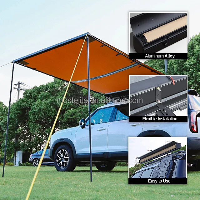 

High Quality Waterproof Camping Awning Tent Hard Aluminum Shell Side Awning for Jetour T2 Accessories