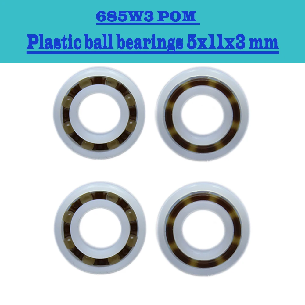 

685 POM (5PCS) Plastic ball bearings 5x11x3 mm Glass Balls 5mm/11mm/3mm 685W3