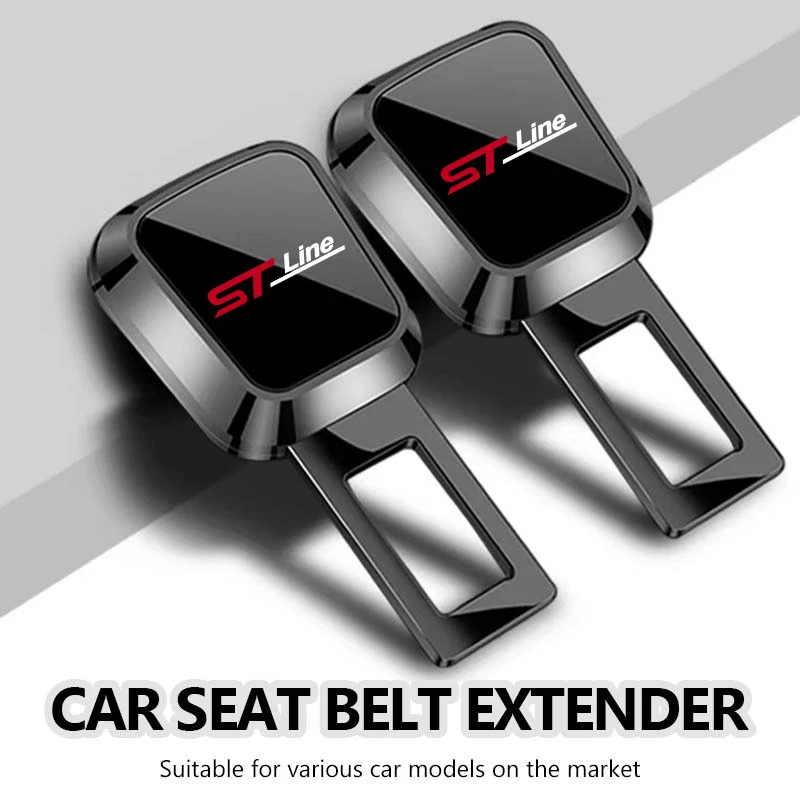 Para ford carro cinto de segurança extensor cinto de segurança bloqueio fivela plug acessórios escape shelby borda ecosport kuga mustang ranger st