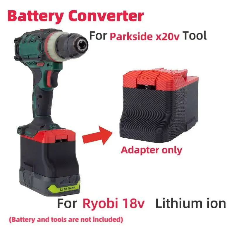 

Battery Convert Adapter for Ryobi ONE+18V Lithium to for Parkside X20V Power Drill Tools (Not include tools and battery)