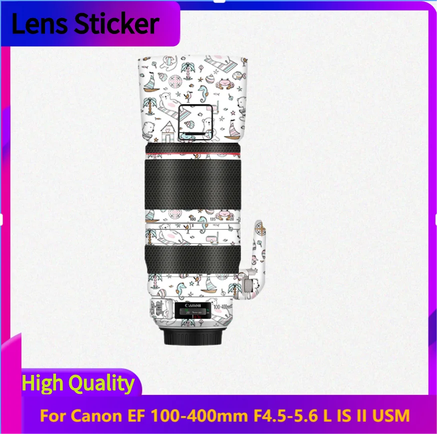 

For Canon EF 100-400mm F4.5-5.6 L IS II USM Lens Sticker Protective Skin Decal Film Anti-Scratch Protector Coat 100-400 II