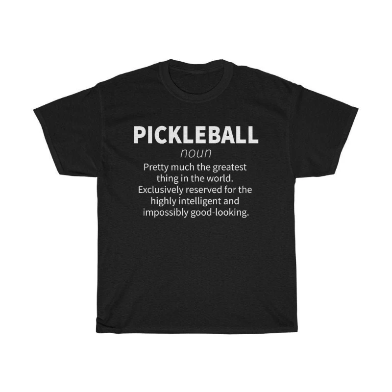 Funny Pickleball Definition T Shirt Vintage Pickle Ball Player Heavy Cotton