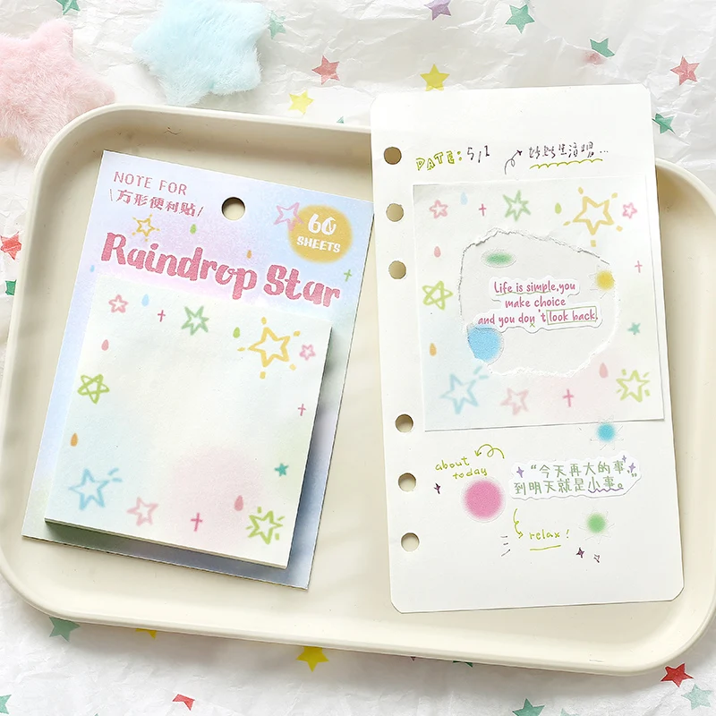 60 ชิ้น/ล็อต Kawaii Ins ข้อความ DIY Handmade วัสดุสมุดภาพพื้นหลังกระดาษเกาหลีญี่ปุ่นอุปกรณ์สํานักงานโรงเรียน