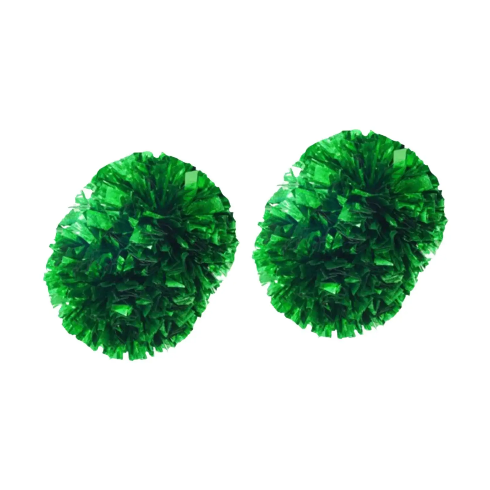 2x Cheerleading Pom Poms Cheerleading Accessories 6 Inches Shiny Cheer Poms Cheerleader pompoms for Party Dance Competition