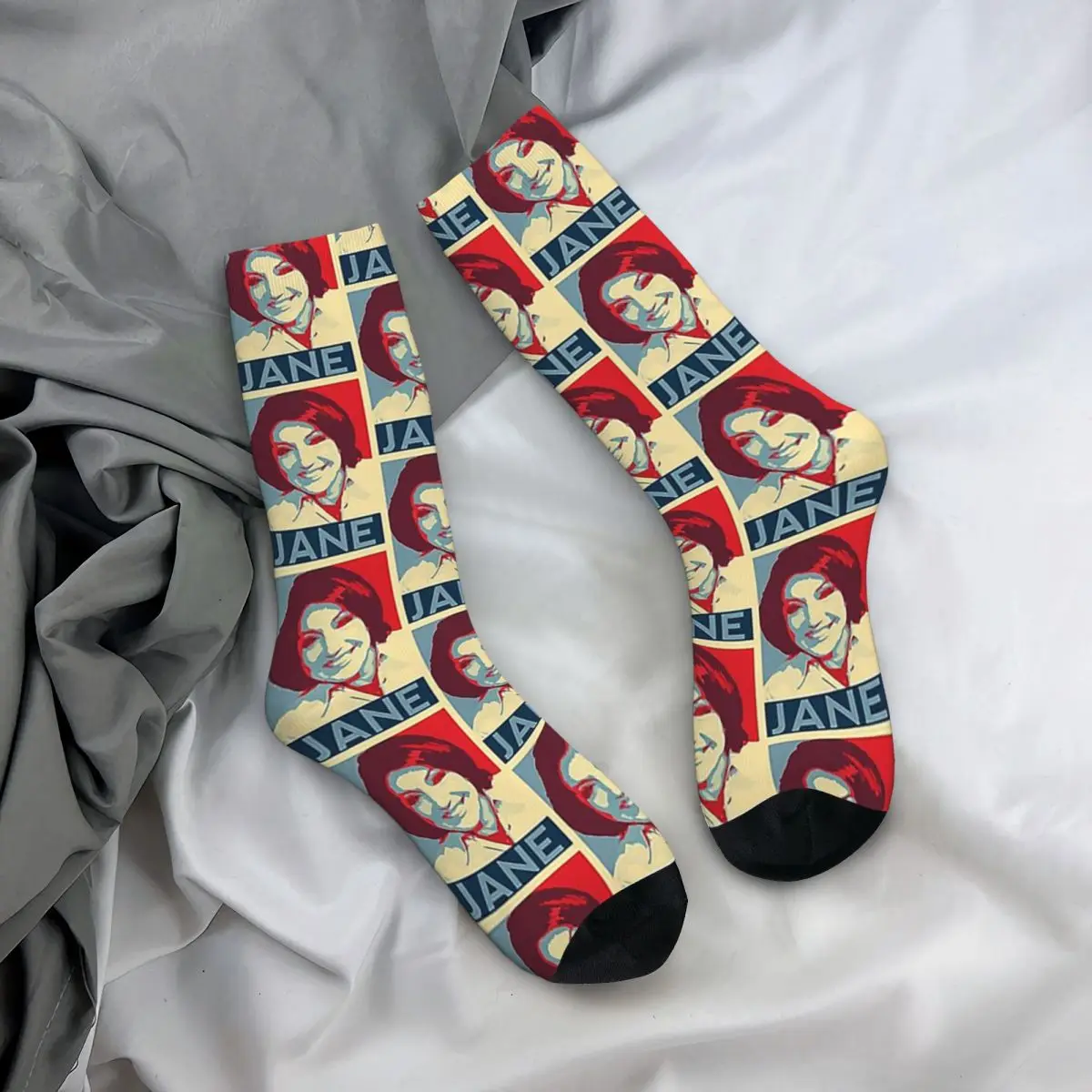 JANE McDonald SOCKS Harajuku ถุงเท้าคุณภาพสูงชุดถุงเท้ายาวทุกฤดูสำหรับของขวัญวันเกิดสำหรับทุกเพศ