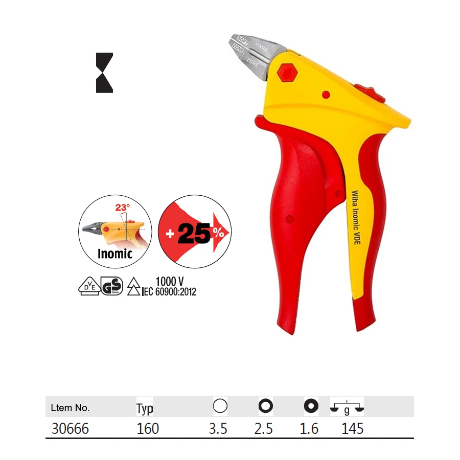 Germany Wiha 1000V Insulated Diagonal Pliers with Dual Cutting Function Innovative Electrician Cutting Pliers 30666