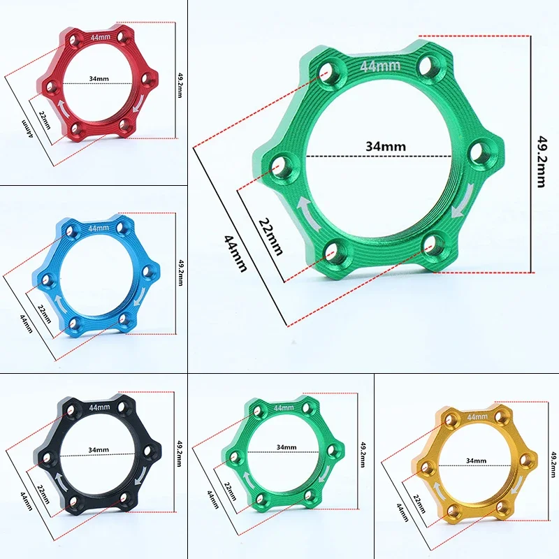 

Bike Bicycle Flange Adapter Cycling Rotary 44mm Base Brake Parts Rotors Screw Supplies Threaded Aluminum Alloy