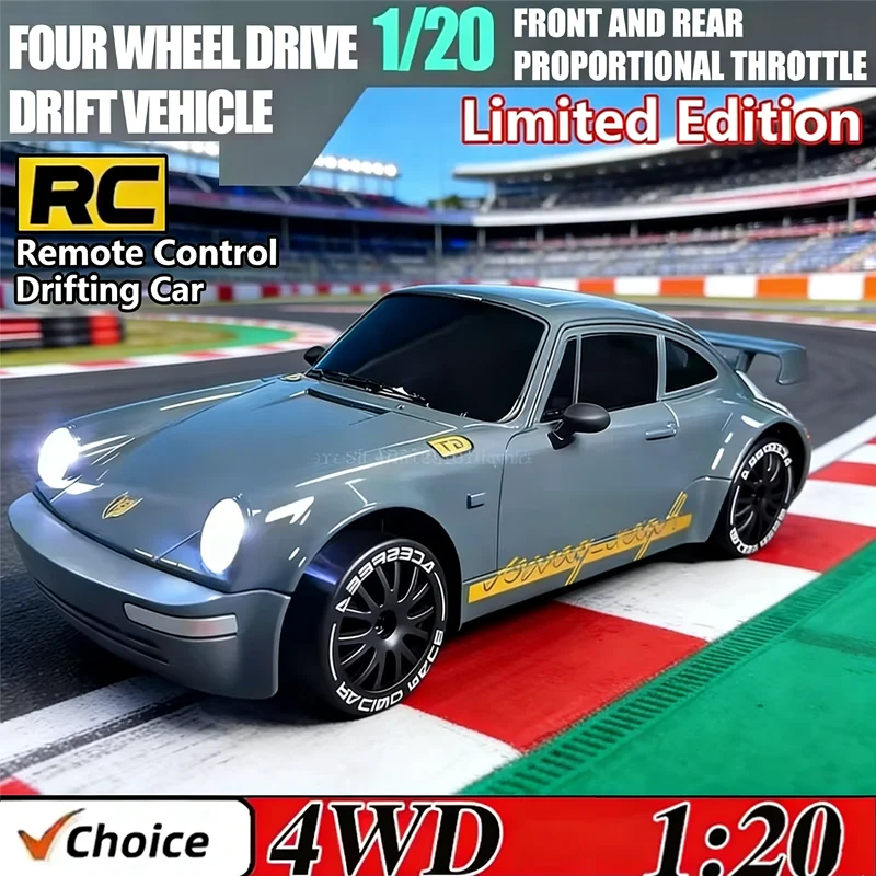 2026 New 1/20 Remote Control Car, 4WD Limited Edition Rc Drift,Full-Size Car, Accelerator, Four-Wheel Drive, Racing Car,Boy Toys