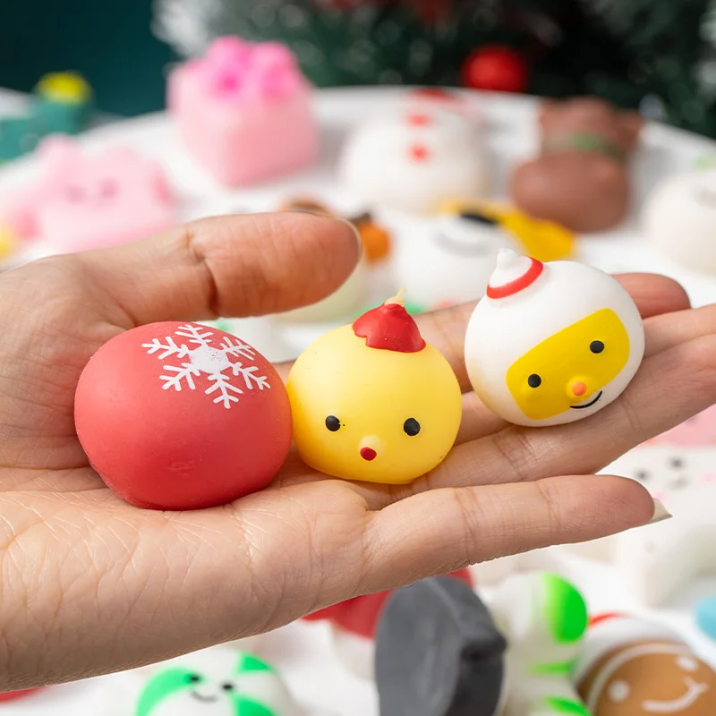 10/20/30 stücke Weihnachten Taba Squishy Spielzeug Mochi Squishy Stress Relief Sensorischen Zappeln Spielzeug Für Kind Squeeze Party favor Karneval Geschenk