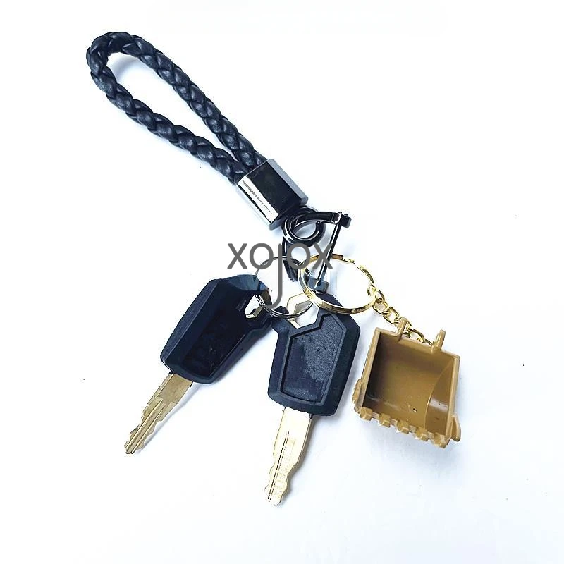 XOJOX For CAT excavator cab key alloy bucket key chain exquisite creative decoration accessories