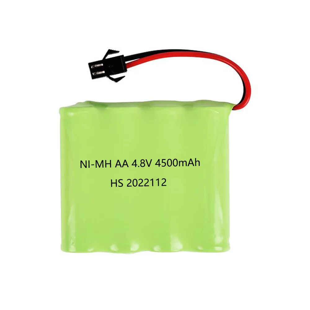 Upgrade to 4500mah 4.8V NI-MH Battery AA For Rc Toys Cars Tanks Robot Boats Guns Ni-MH AA 4.8v Rechargeable Battery Pack