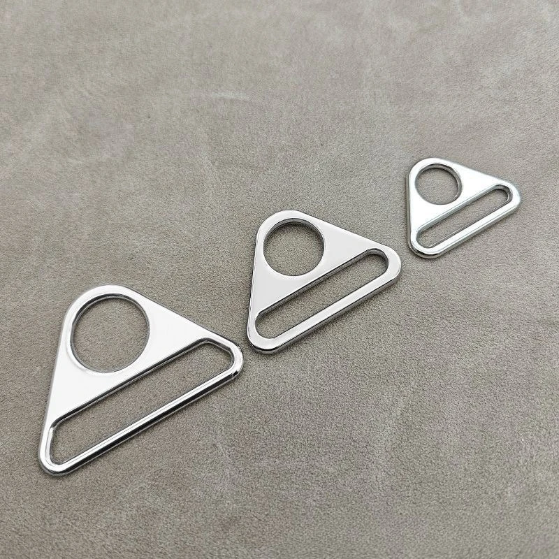 304 Stainless Steel Triangle Slider Buckles Smooth Metal Bag Webbing Adjuster Buckle