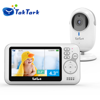 TakTark 4.3 Inch Wireless Video Baby Monitor Mother Kids Survaillance Camera Auto Night Vision Two Way Audio Nanny Babysitter