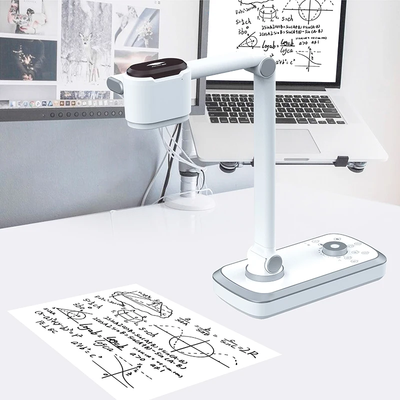 

4K Document Camera Visualizer for Teaching with LED Light Auto/Manual Control USB Interface in Stock