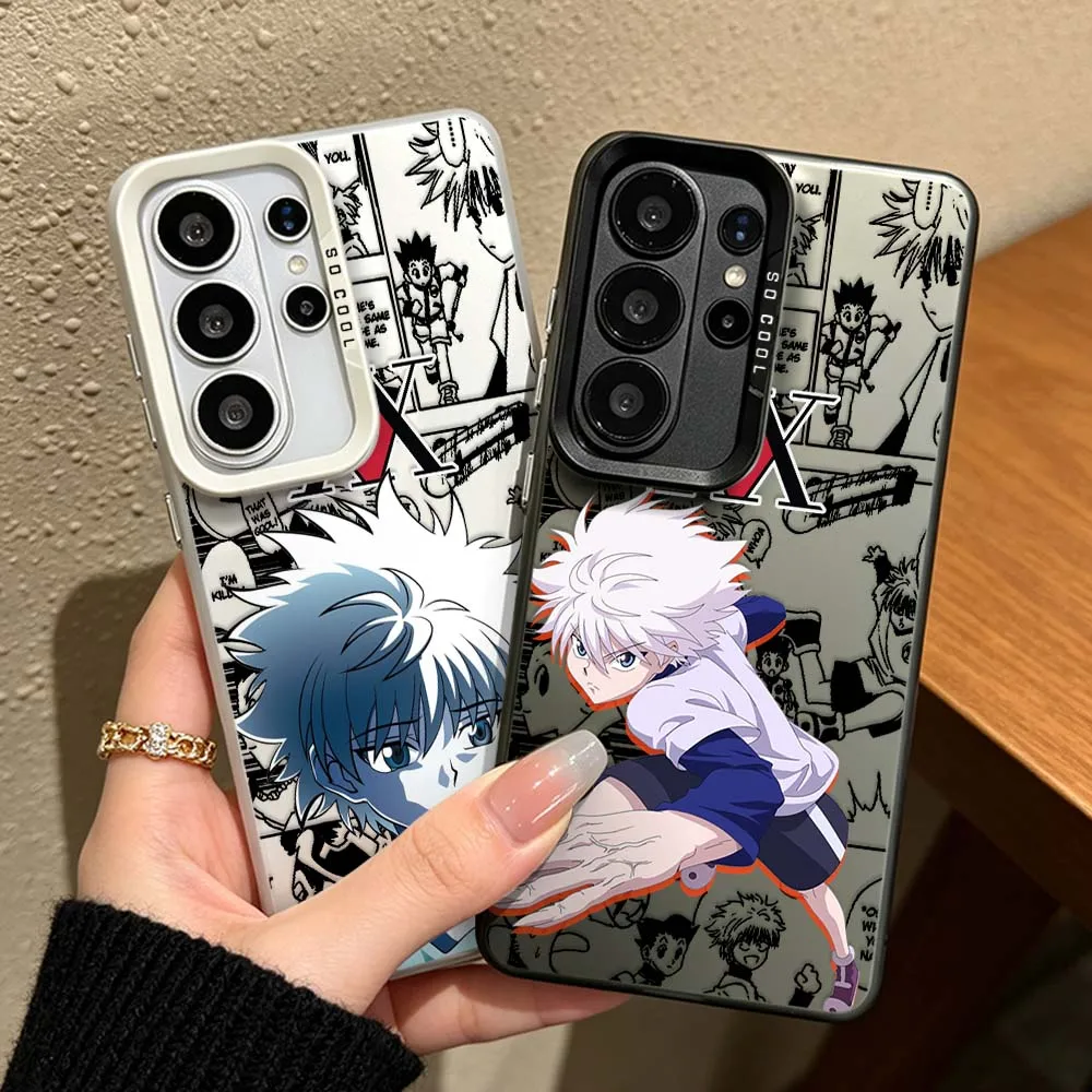 H-Hunter×Hunter Anime For Samsung Galaxy S26 S25 S24 S23 S22 S21 S20 FE Ultra Plus Colorful Silver Phone Case Cover